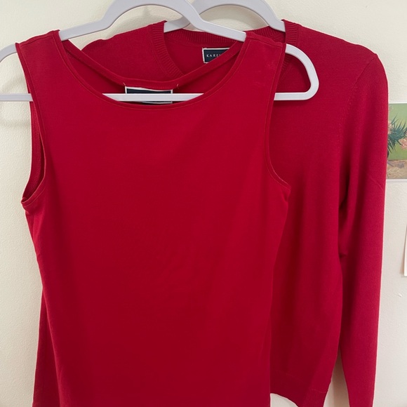 Raspberry Cardigan and Shell Set - Picture 13 of 14